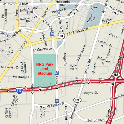 NRG Park Map