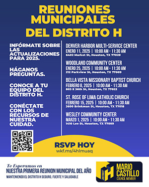 Town Halls Flyer - Spanish