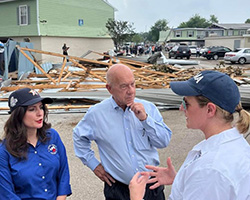 Mayor Whitmire and County Commissioner Leslie Briones